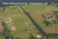 Charlestown, NH - Aerial of Patch Park and Fort #4